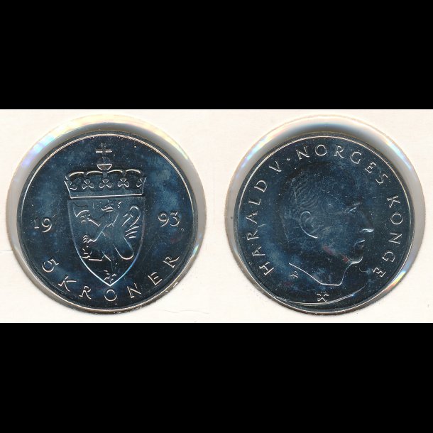 1993, Norge, 5 kroner,