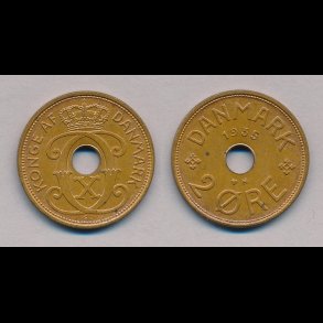 1935, 2 re, 0 / 01, med smpletter,