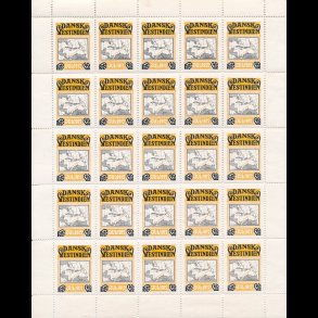 1912, Dansk Vestindien, ufoldet helark,