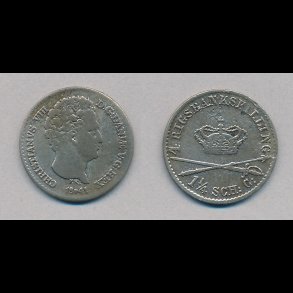 1841, Christian VIII, 4 rigsbankskilling, 1,
