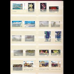 Jersey frimrker, **, ny A4 indstiksbog, plyd. ca 20-30, 5002,