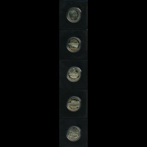 rets bedste tilbud, erindring- og skibsmnter, 5 stk, normal pris 1.435,-kr