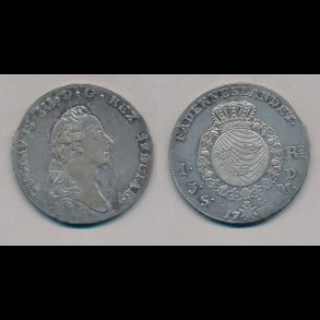 1776, Sverige, Gustavus III, 1 riksdaler, 1+,