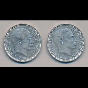 1912, 2 kroner, Tronskifte Frederik VIII til Christian X, 01,