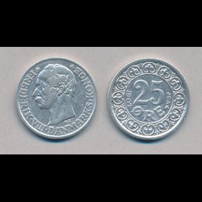 1907, 25 �re, s�lv, 1+,