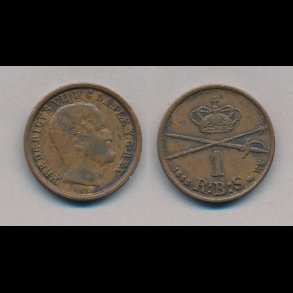 1853, Frederik VII, 1 rigsbank skilling, 1,