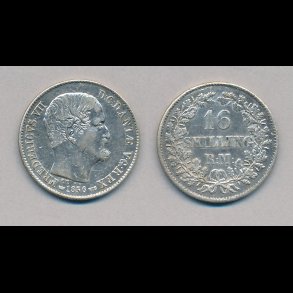 1856, Frederik VII, 16 skilling, 1,