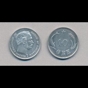 1904, 10 �re, s�lv, 1+,