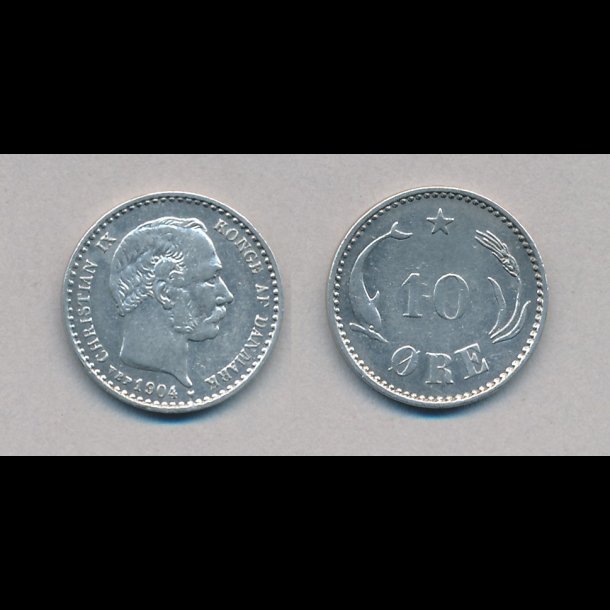 1904, 10 �re, s�lv, 1+,