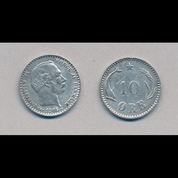 1905, 10 �re, s�lv, 1+, 