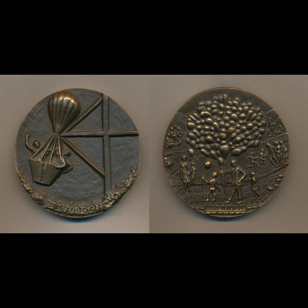 1977, Tivoli medaljen, Inka Klinckhard, i original ske, bronce,