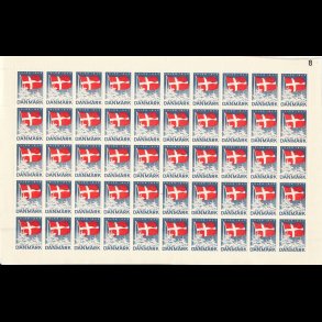 1945, Dannebrog, helark, ufoldet,