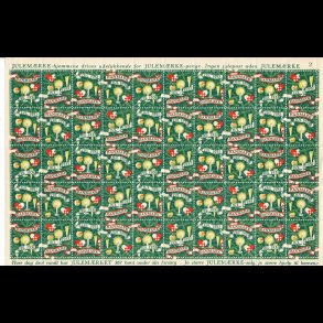 1951, Pyntet juletr, ufoldet, gummifejl,