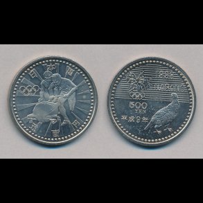 1998, Japan, 500 yen, OL i Nagano, Bobslde,