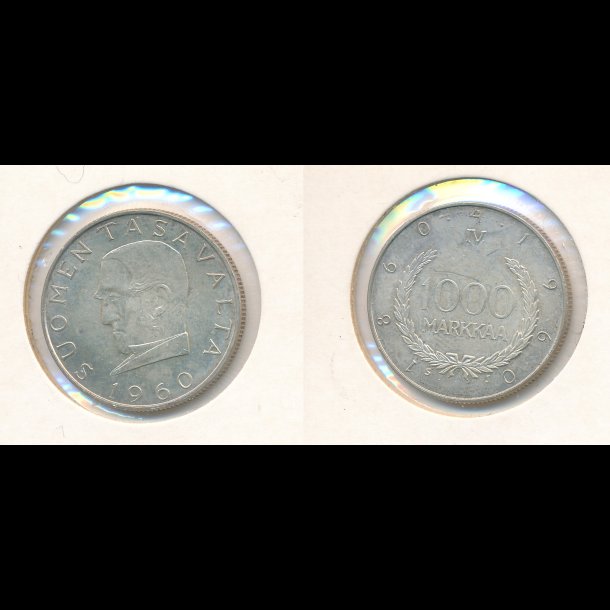 1960, Finland, 1000 Markkaa,