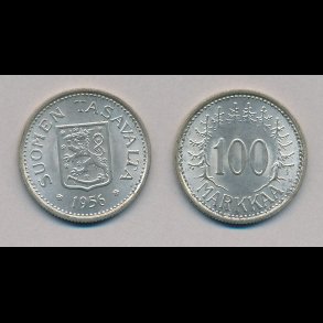 1956, Finland, 100 Markkaa, 0 / 01,