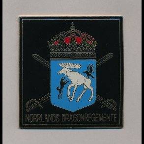 Norrlands Dragonregemente, emblem af metal,