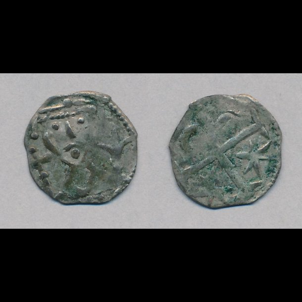 1202 - 1241, Valdemar II Sejr, pennig, 1+, GF 17,