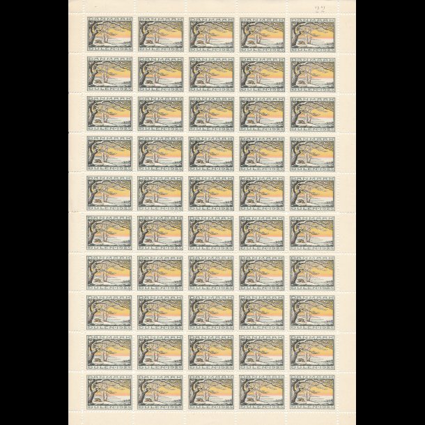 1925, Vinterlandskab, helark, let foldet,