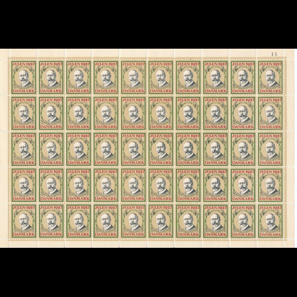 1927, Postmester Einar Holb�ll, helark, let foldet, f� revnet takker,