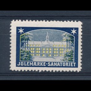 1908, Julemrke-Sanatoriet, **, enkelt mrke, FLOT!