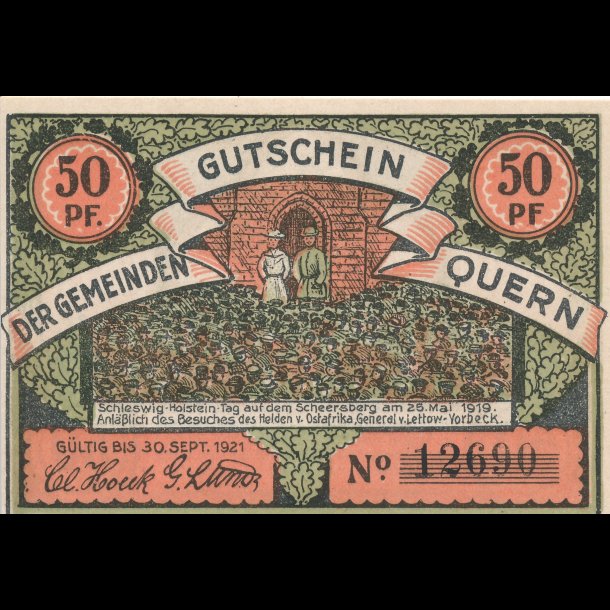 1921, Notgeld /ndpengeseddel, 50 pfennig, 1900,