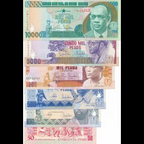 Guinea-Bissau, alle 6 samlet, 1990-93, (10-15), 1724, *