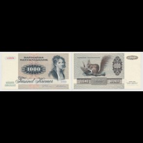 1986, 1000 kroner, Danmark, C3, 0 / 01,