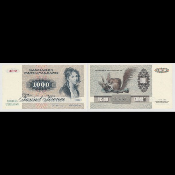 1986, 1000 kroner, Danmark, C3, 0 / 01,