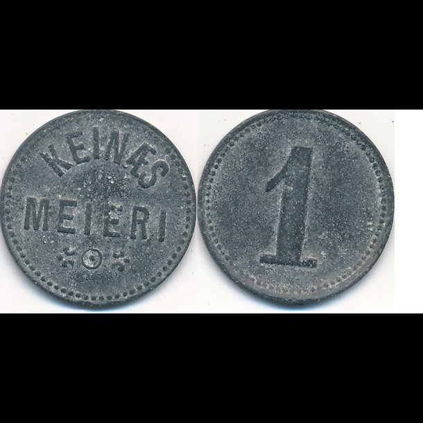 Keins Mejeri, token 1, lille token, mejeritegn,