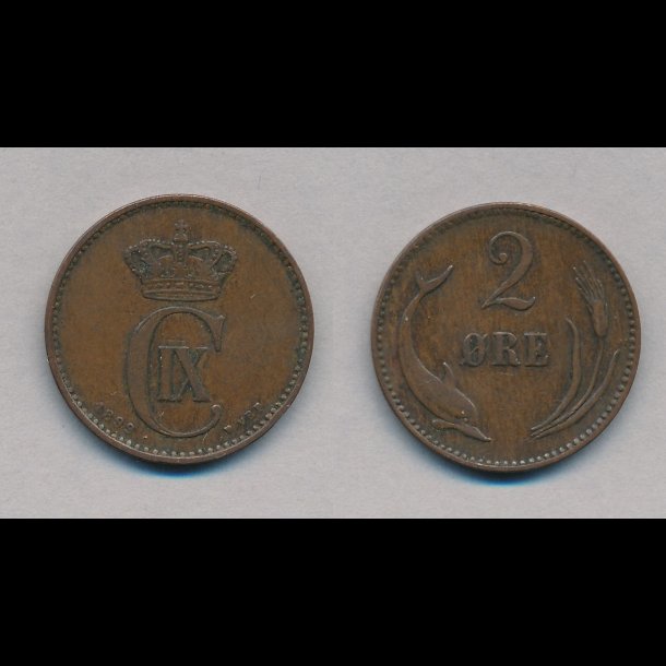 1899, 2 re, 1+, NEDSAT fra 28,-kr,