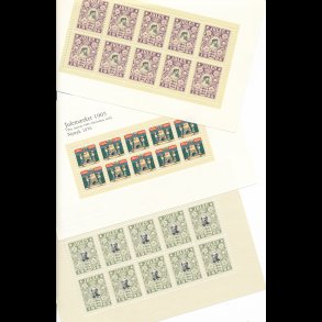 Nytryk julemrker, 1904, 1905 og 1906, katalogvrdi 540,-kr, begrnset lager,