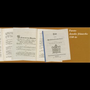 MH8, F�rste danske frim�rke 150 �r, **