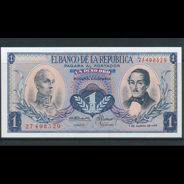 Colombia, 1 peso, 5001/f, *