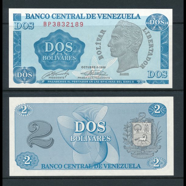 Venezuela, 2 bolivares, 1631/a, *