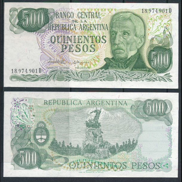 Argentina, 500 pesos, 1645/f, *