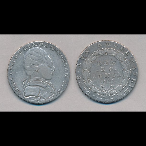 1771, Christian VII, 1 krone, 1,
