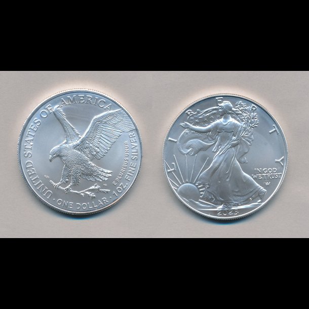 2023, USA, Silver Eagle, one dollar, 1 oz, slvmnt,