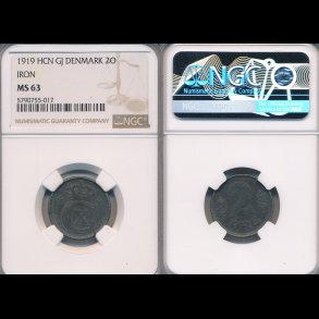 1919, 2 re, 01, jern, MS 63,