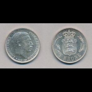 1916, 1 krone, slvmnt, 01, 