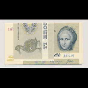 1977, 10 kroner, sedler, fortlbende, 0, 10 stk,