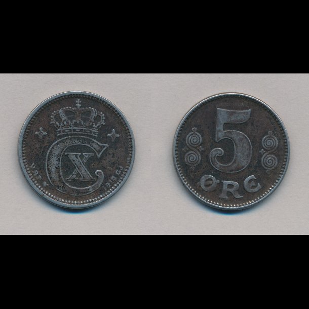 1918, 5 re, jern, 1+,