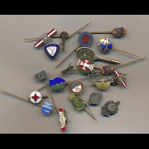 Samling af forskellige reversn�le med mere, 22 stk,