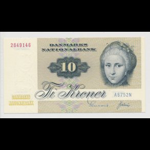 1975, 10 kroner, seddel,