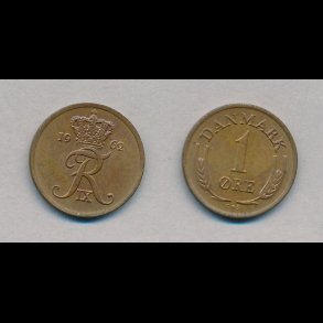 1962, 1 re, NEDSAT fra 18,-kr,