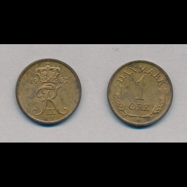 1963, 1 re, NEDSAT fra 18,-kr,