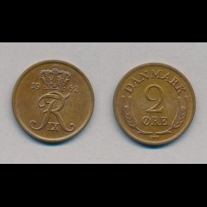 1962, 2 re, NEDSAT fra 18,-kr,