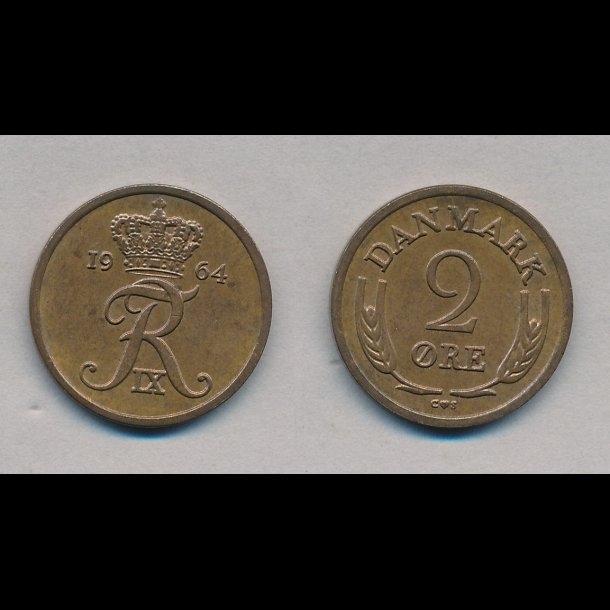 1964, 2 re, NEDSAT fra 18,-kr,