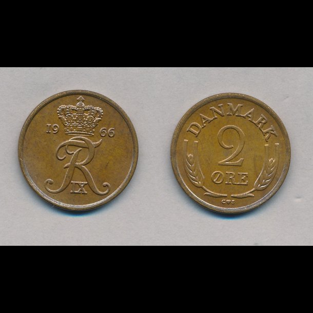 1966, 2 re, NEDSAT fra 18,-kr,