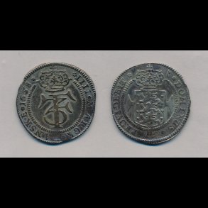 1658, Frederik III, 1 krone, 4 marck, 1+, H 95A, let pudset,